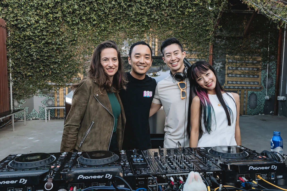 DJs at a Step satellite event
