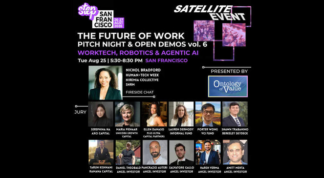 The Future of Work Pitch Night + Open Demos: Worktech, Robotics & Agentic AI